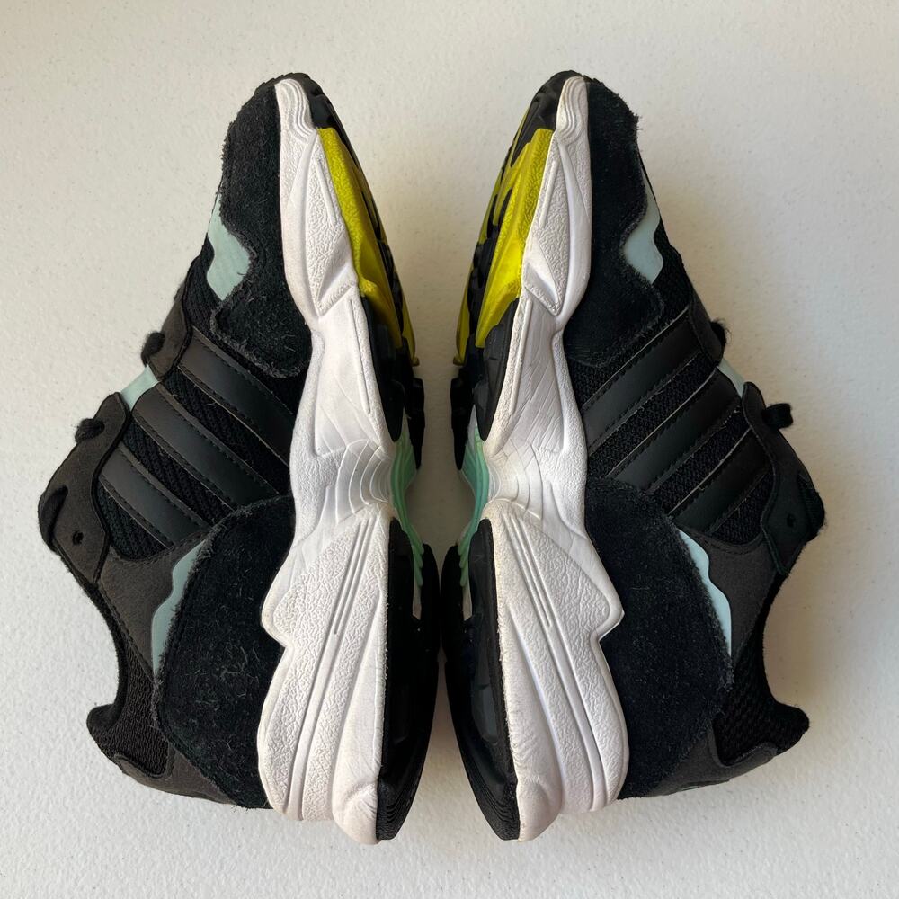 Adidas Kids Yung-96 Torsion Sneakers Chunky Retro Athletic Black Blue Youth 3.5 - Picture 6 of 12
